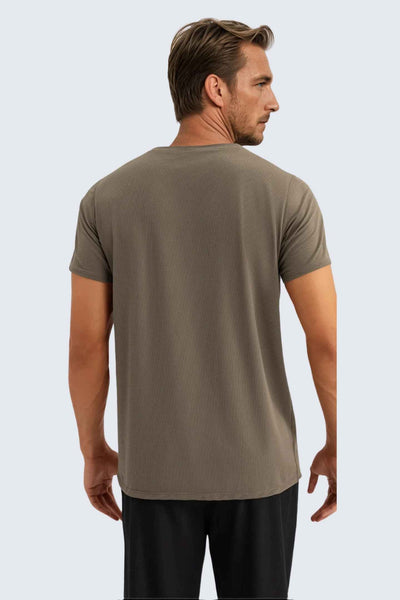 WU Sun Fit Tee Waffle - Cocoa