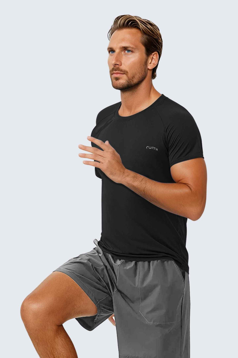 WU Sun Fit Tee Terra - Black