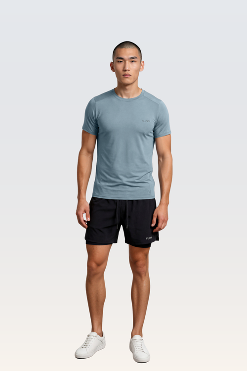 MU StarAir Train Shorts With Lining - Black