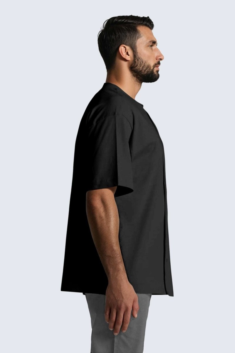 Rumi Earth - MU Moon Wrap Shirt - Black - R517000BKS - M - Tops