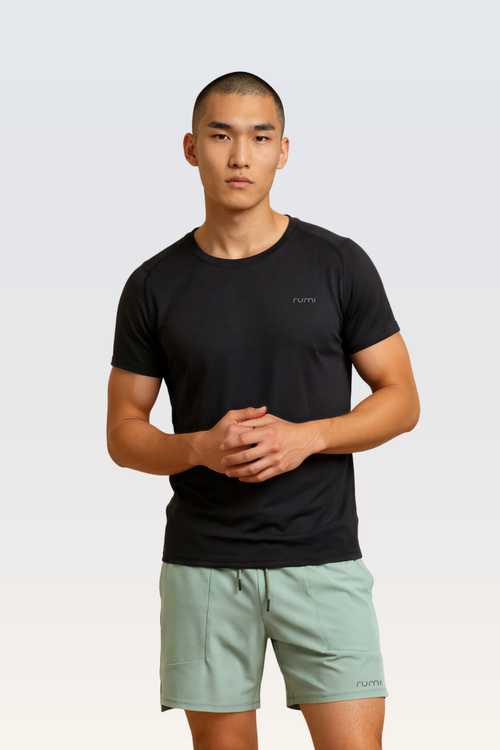 MU Sun Fit Tee Waffle - Black